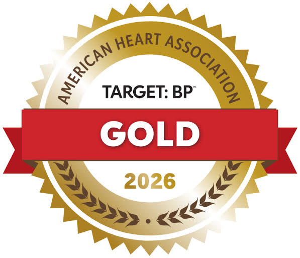 American Heart Association Gold Banner for Target: BP award.